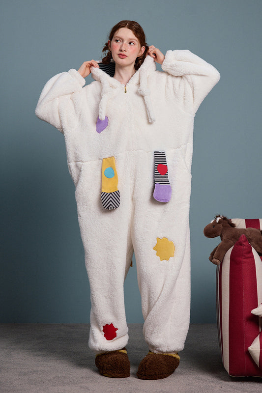 Playful Patch Fleece Pajama