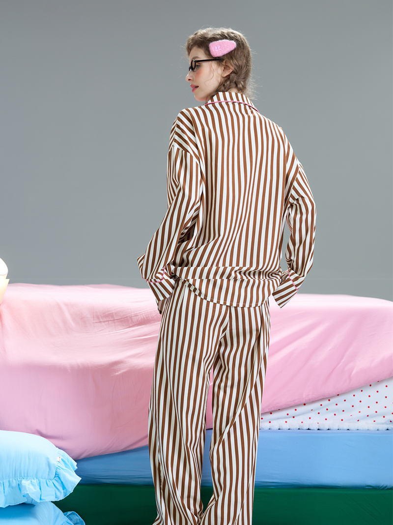 Choco Latte Stripe Pajama