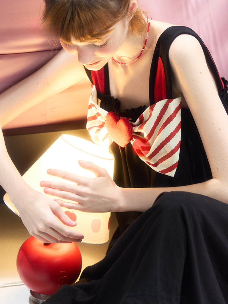 Candy Heart Ribbon Nightgown