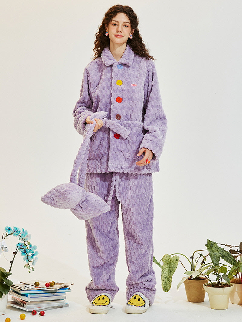 Lavender Ribbon Bubble Pajama