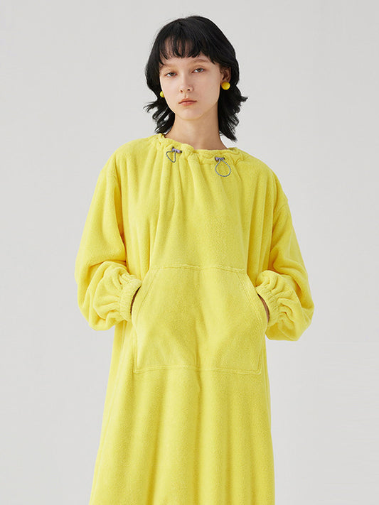 Lemon Glow Fleece Nightgown