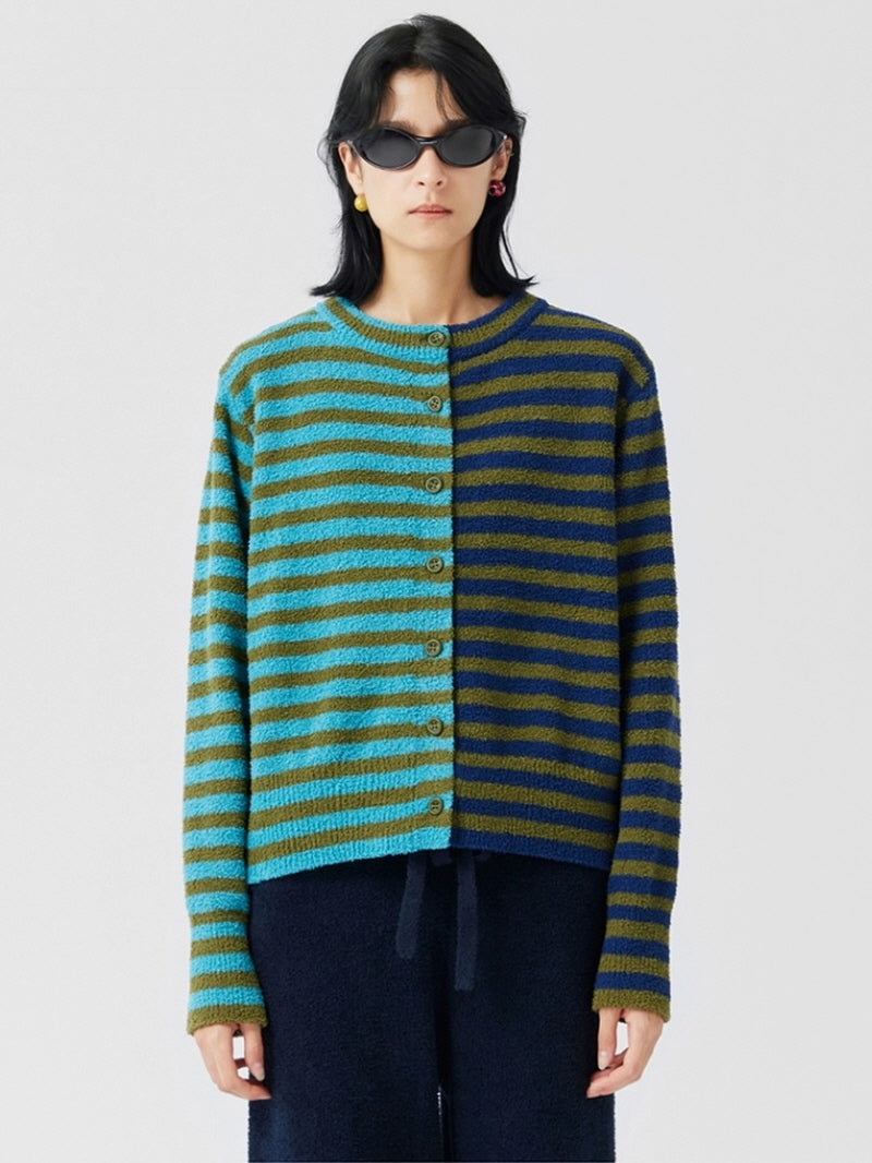 Navy Stripe Knit Pajama