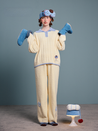 Blueberry Cream Fuzzy Pajama