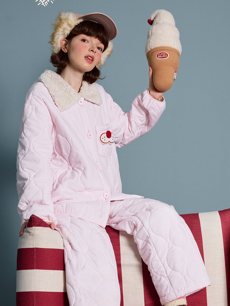 Strawberry Cloud Quilt Pajama