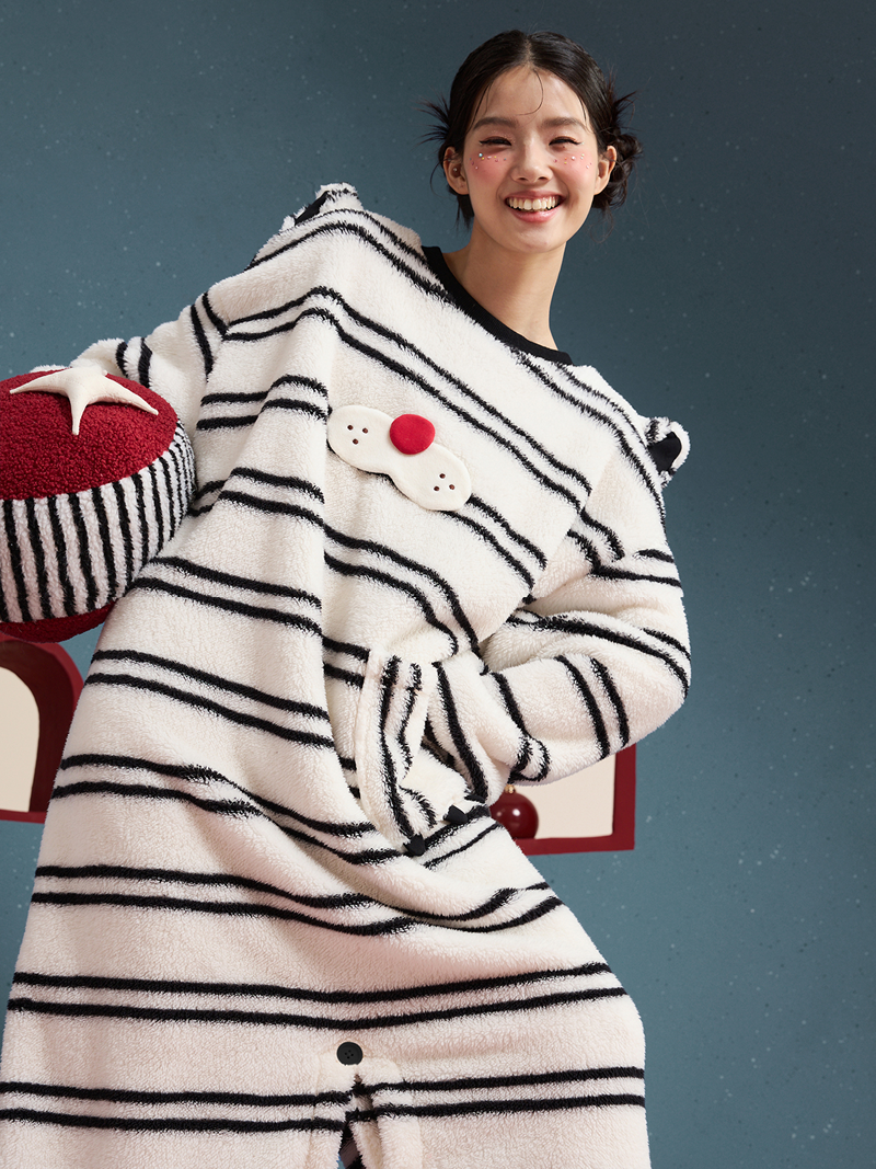 Stripe Bear Nightgown