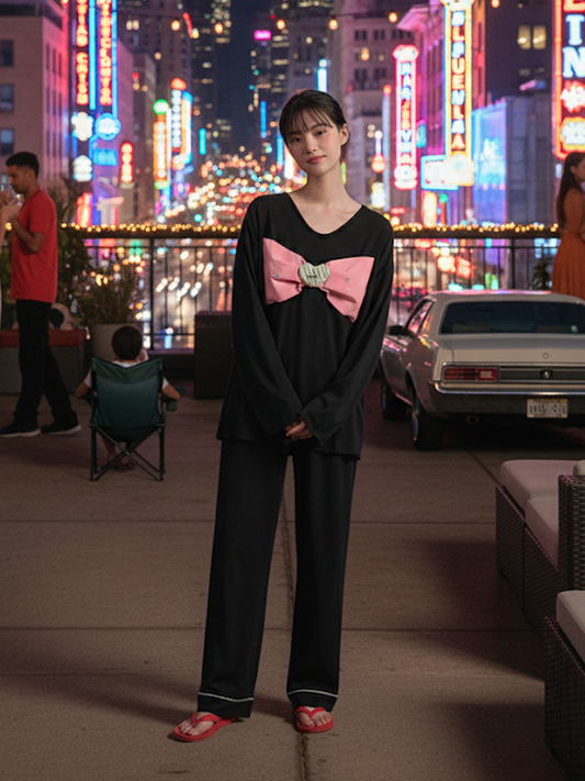 Midnight Bow Pajama