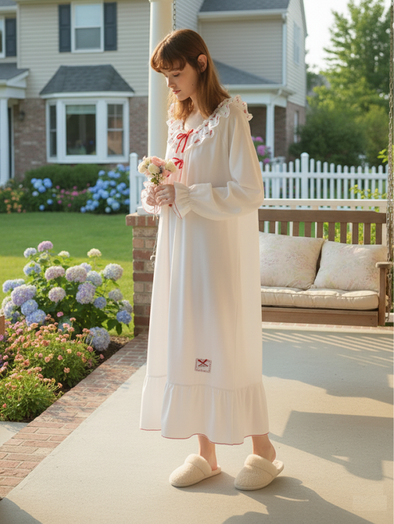 Romantic Ribbon Nightgown