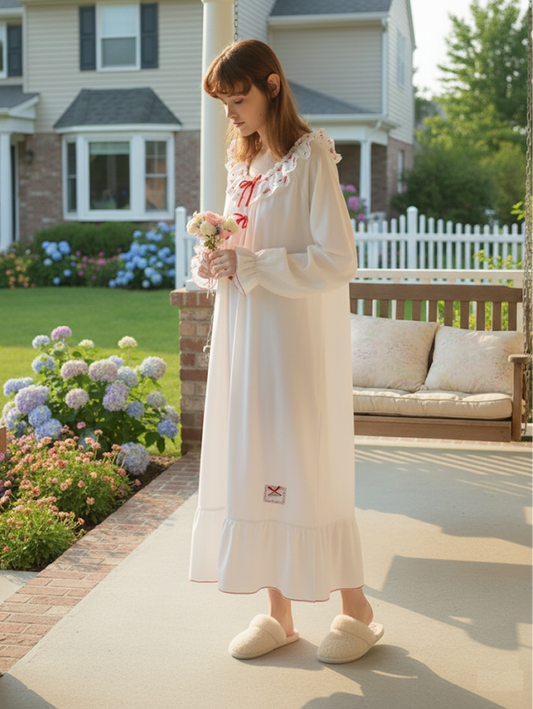 Romantic Ribbon Nightgown