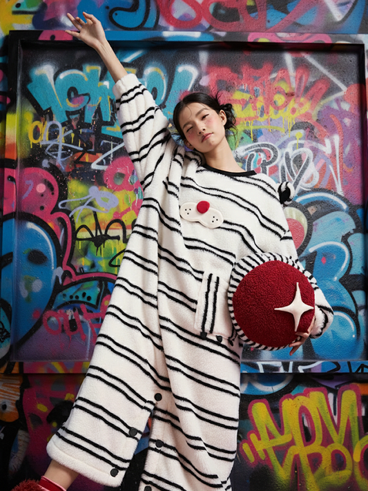 Stripe Bear Nightgown