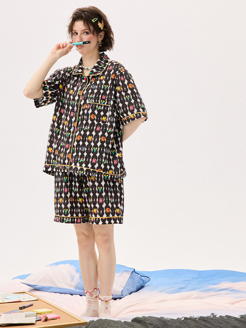 Black Candy Letter Pajama