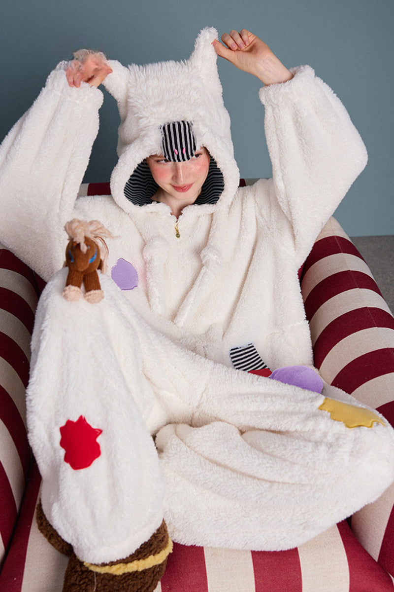 Playful Patch Fleece Pajama