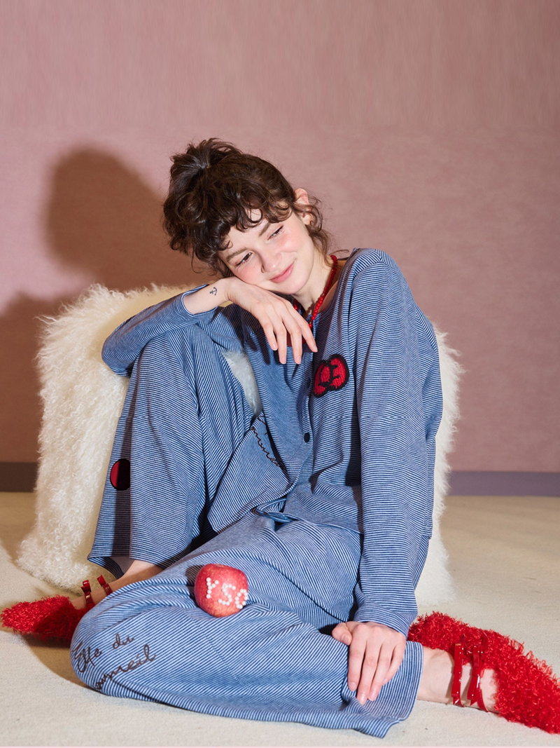 Blue Bow Charm Pajama