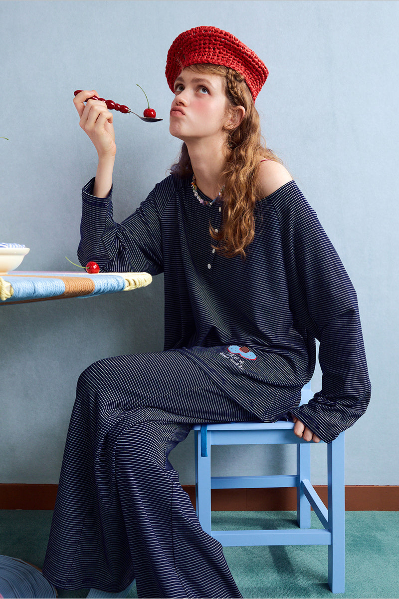 Midnight Jam Stripe Pajama