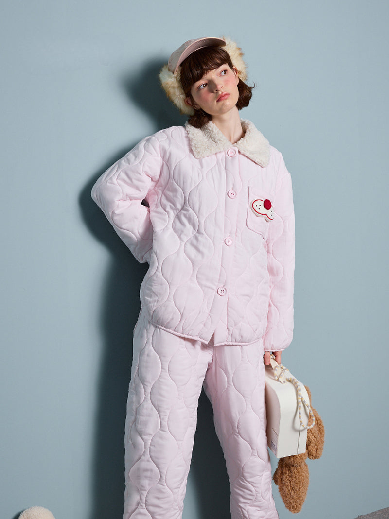 Strawberry Cloud Quilt Pajama