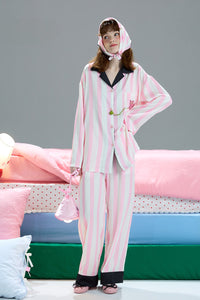 Pink Blossom Stripe Pajama