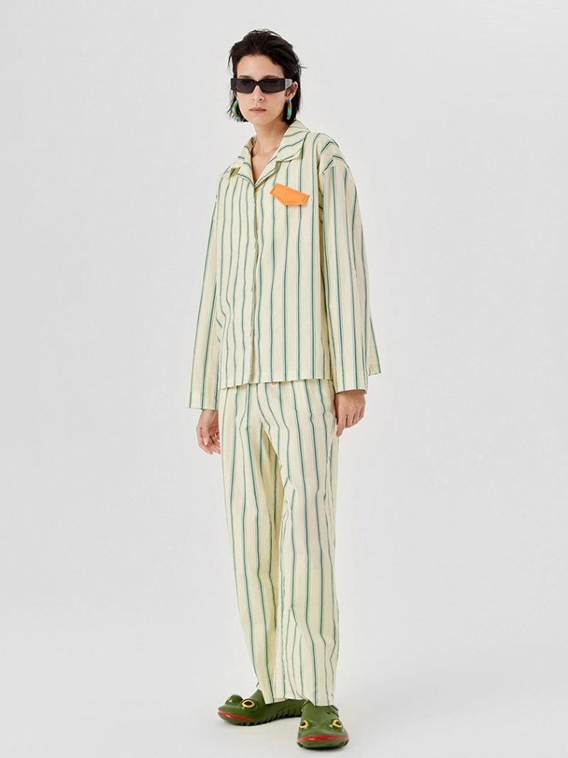 Lime Cream Classic Pajama