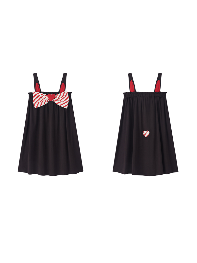 Candy Heart Ribbon Nightgown