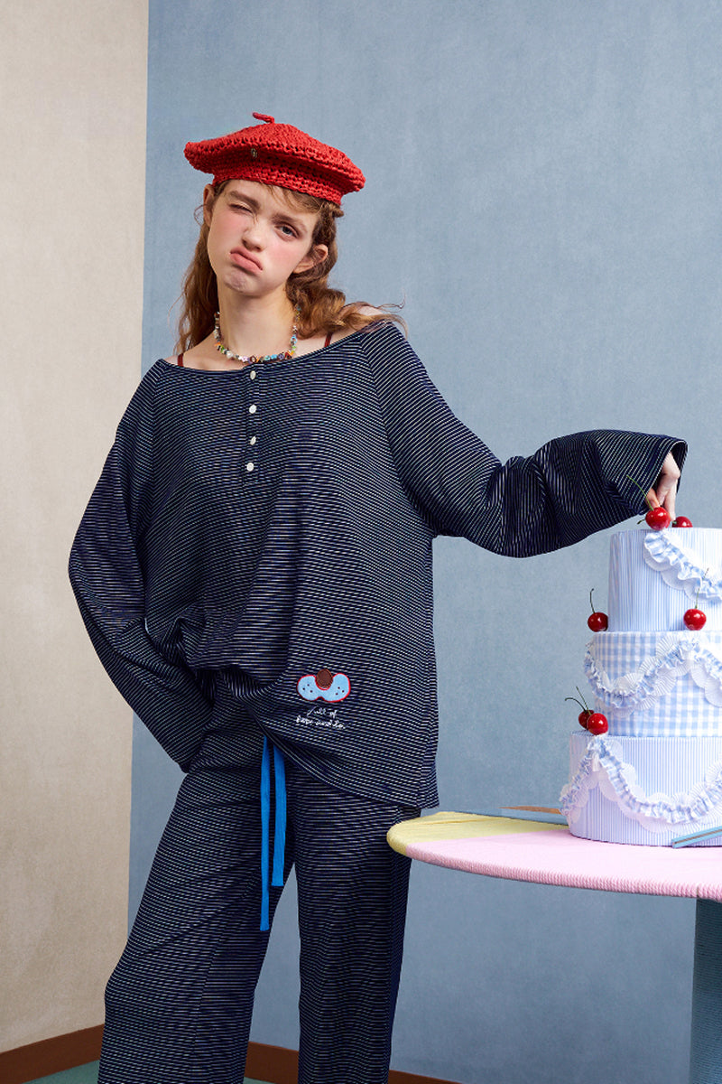 Midnight Jam Stripe Pajama