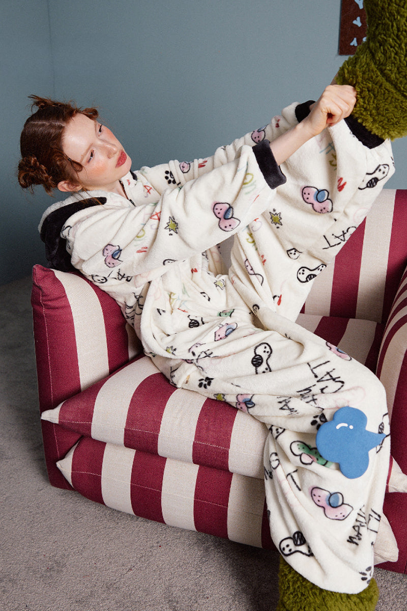 Doodle Cat Cozy Pajama
