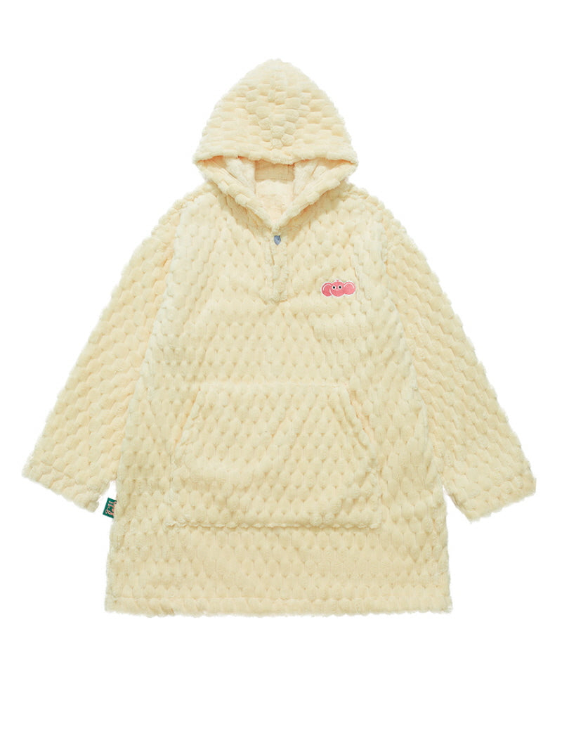 Yellow Cloudy Hooded Nightgown