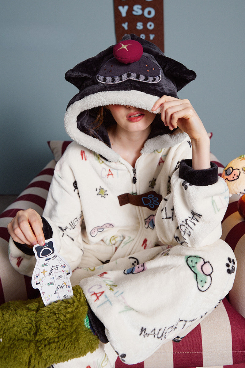 Doodle Cat Cozy Pajama