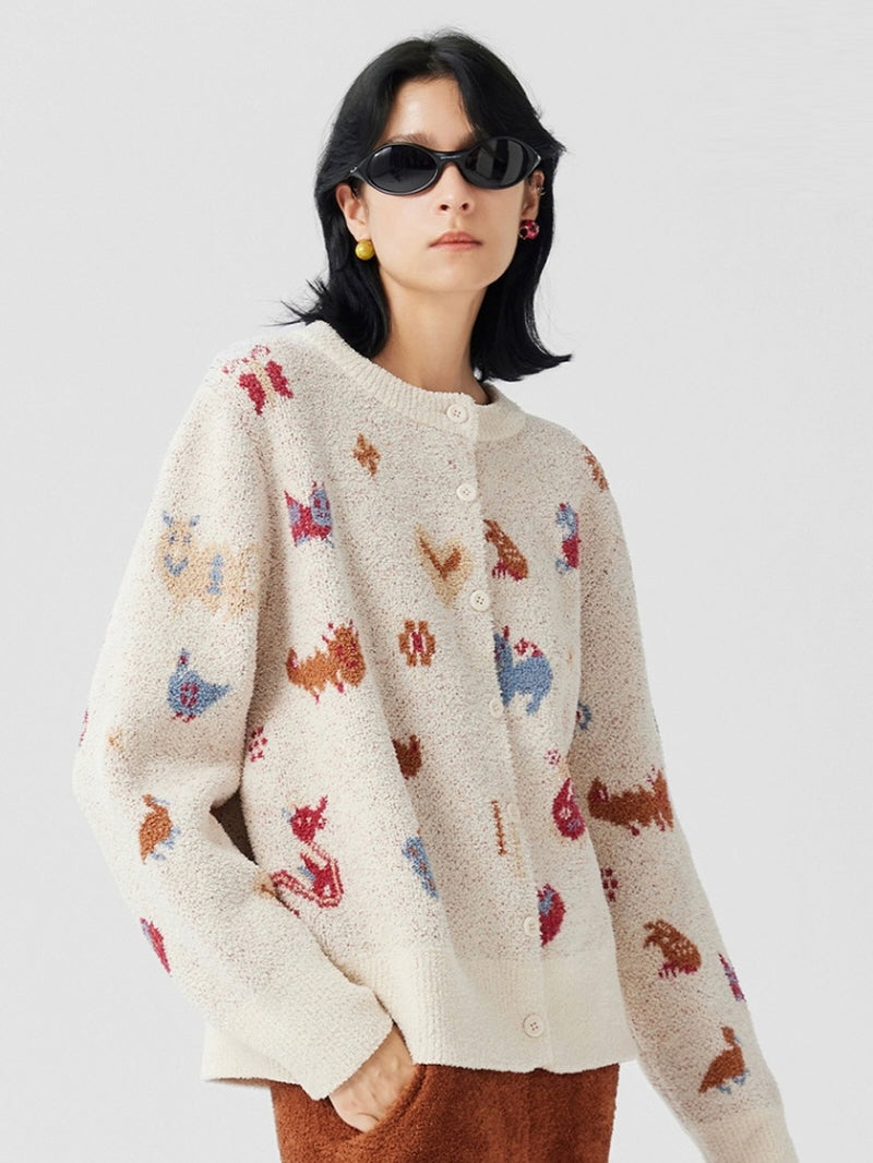 Brown Chestnut Animal Knit Pajama