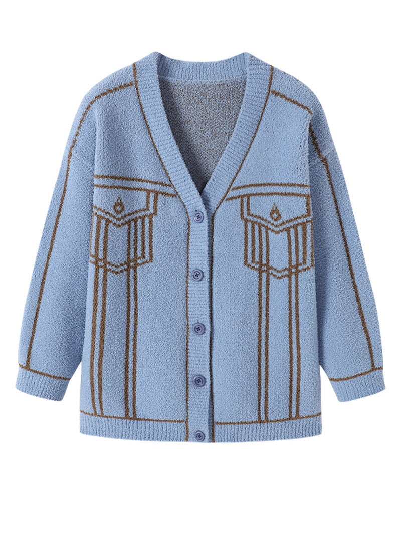 Light Blue Pocket Graphic Pajama