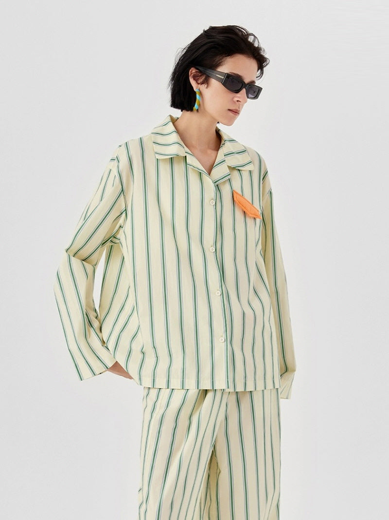 Lime Cream Classic Pajama