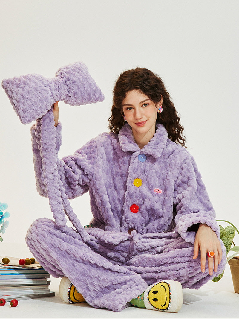 Lavender Ribbon Bubble Pajama