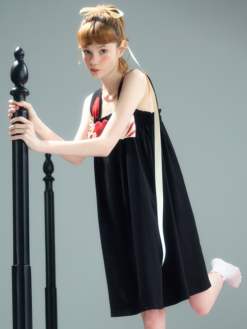 Candy Heart Ribbon Nightgown