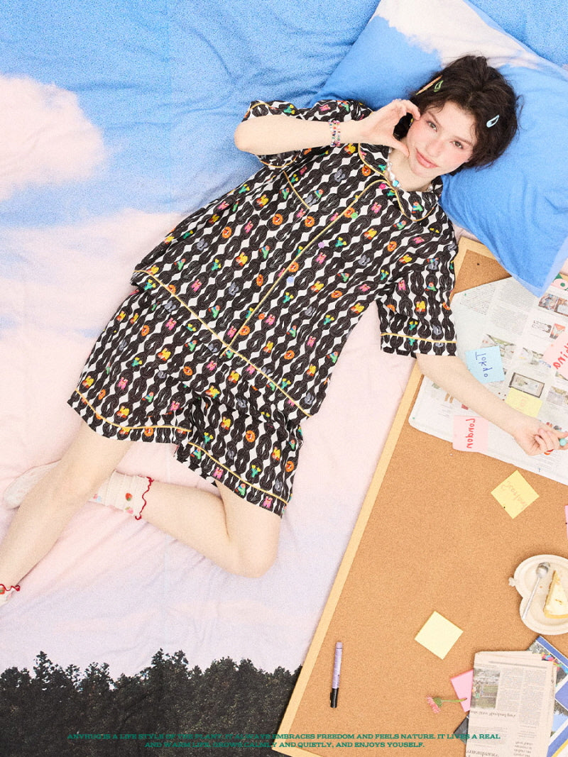 Black Candy Letter Pajama