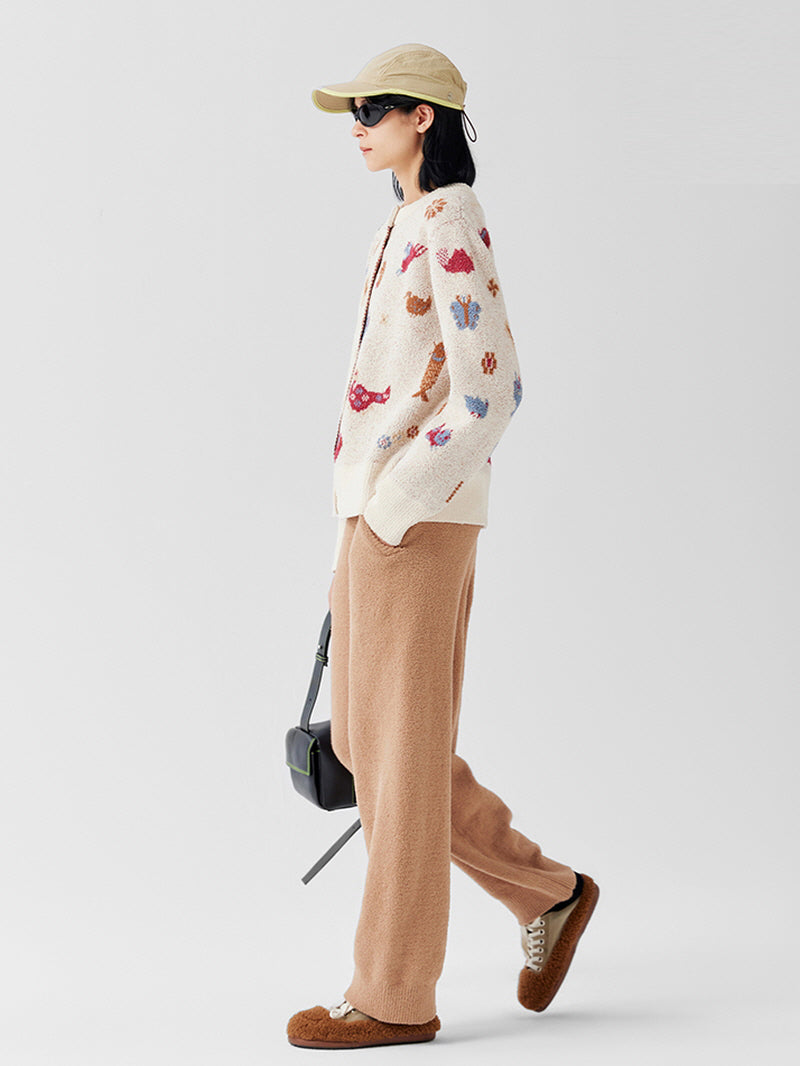 Brown Chestnut Animal Knit Pajama