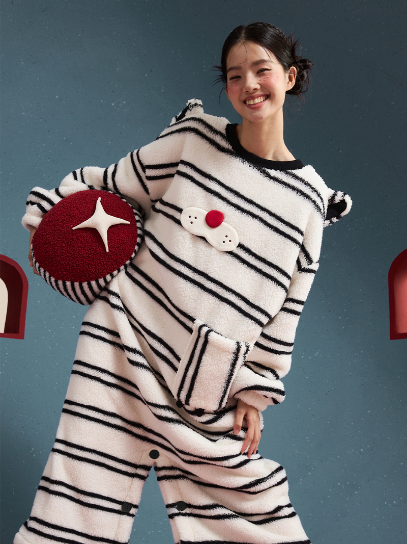 Stripe Bear Nightgown
