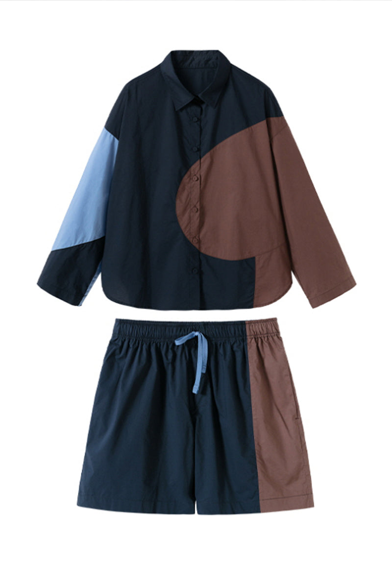 Navy Crayon Block Pajama