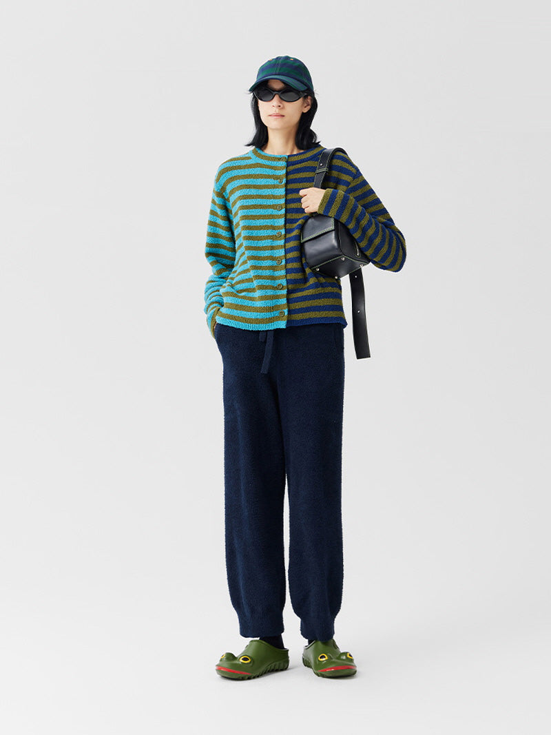Navy Stripe Knit Pajama