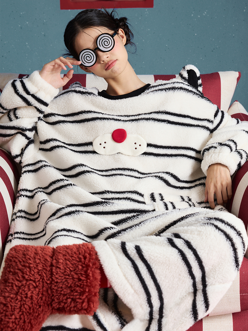 Stripe Bear Nightgown