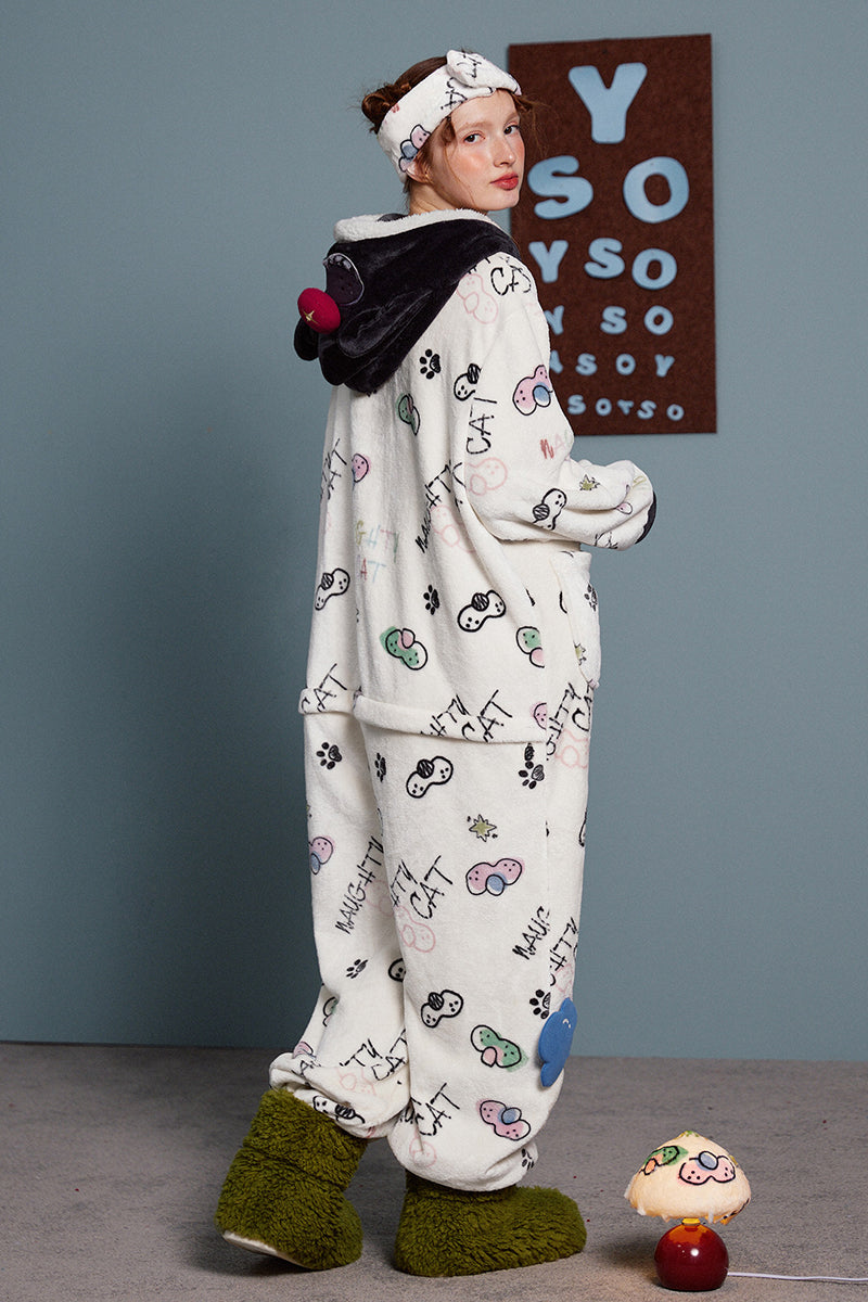 Doodle Cat Cozy Pajama