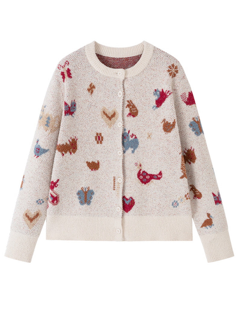 Brown Chestnut Animal Knit Pajama