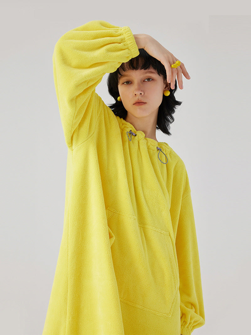 Lemon Glow Fleece Nightgown