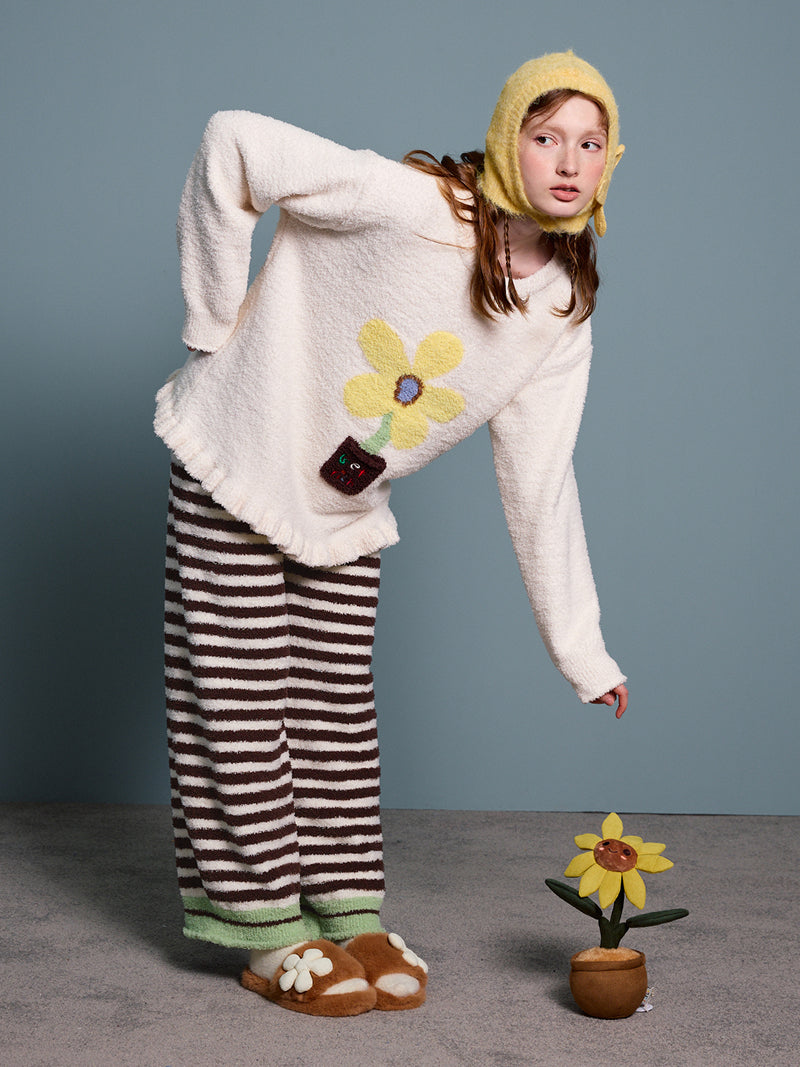 Bloom Stripe Cozy Pajama