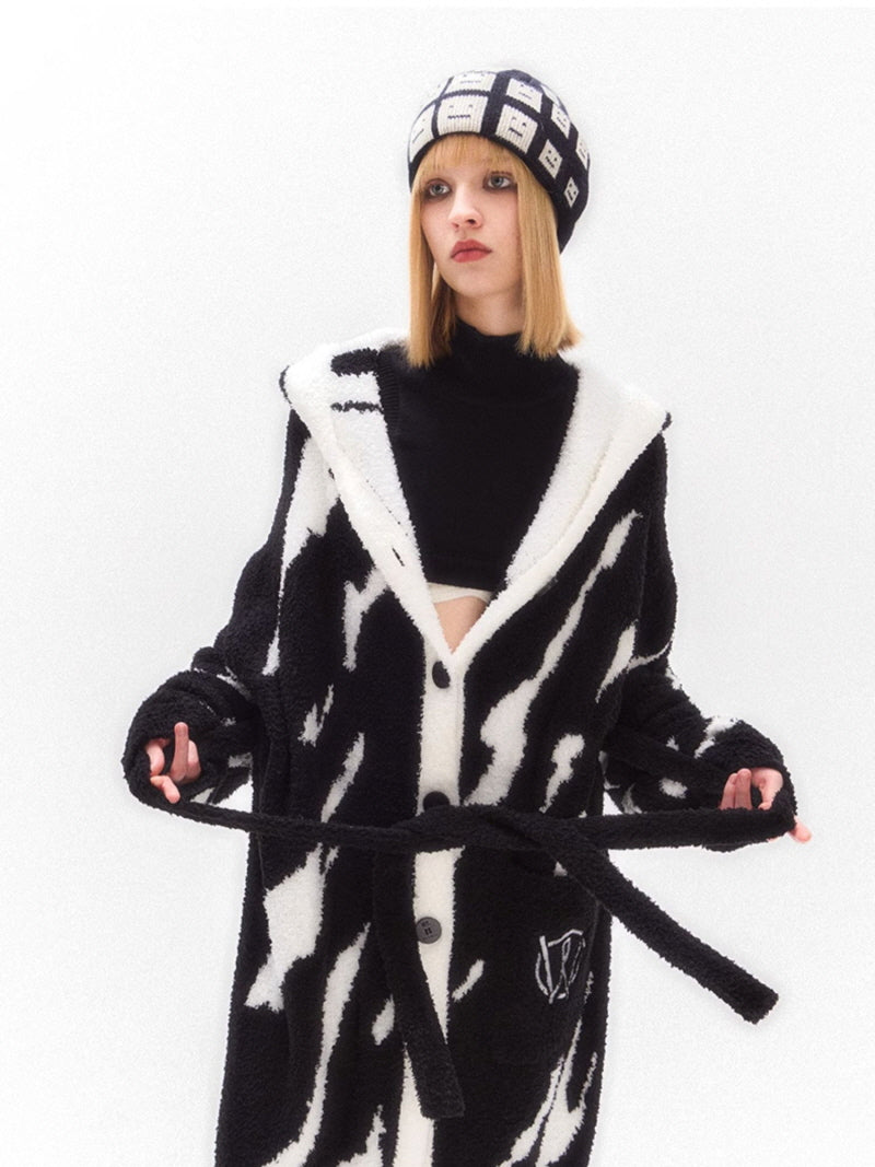 Zebra Chic Hooded Robe