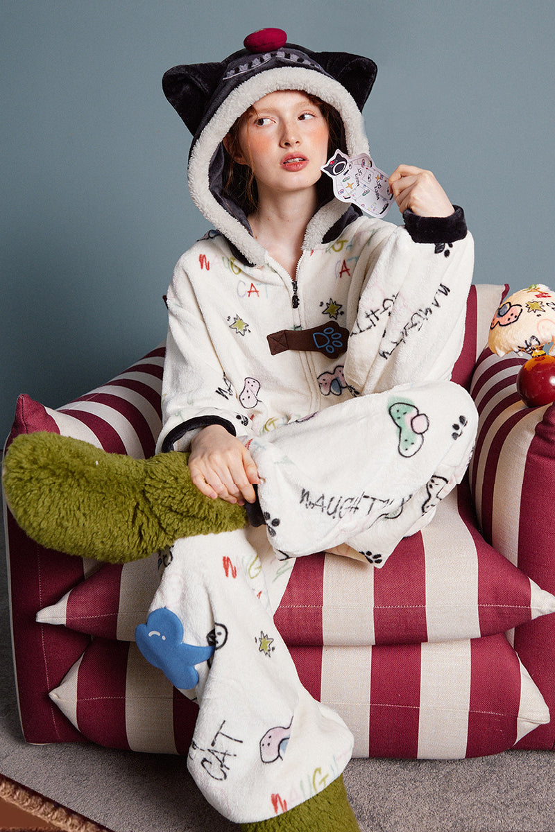 Doodle Cat Cozy Pajama
