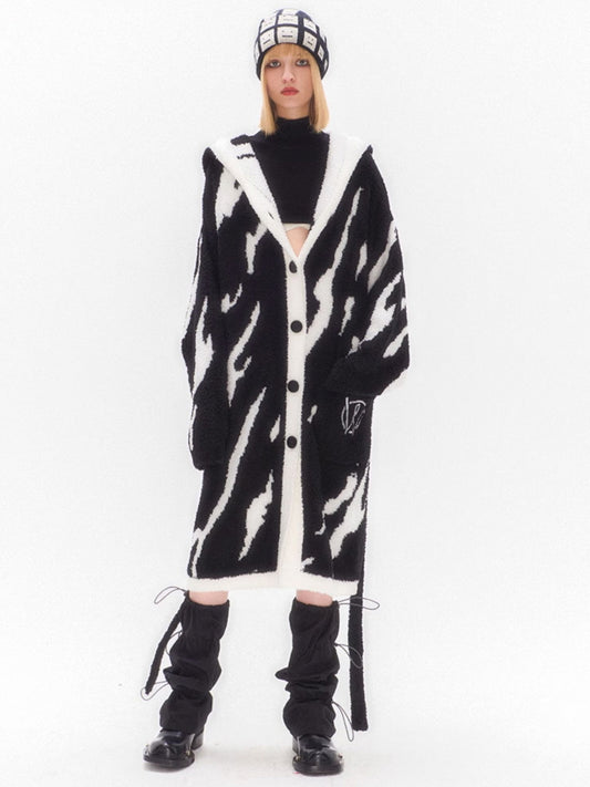 Zebra Chic Hooded Robe