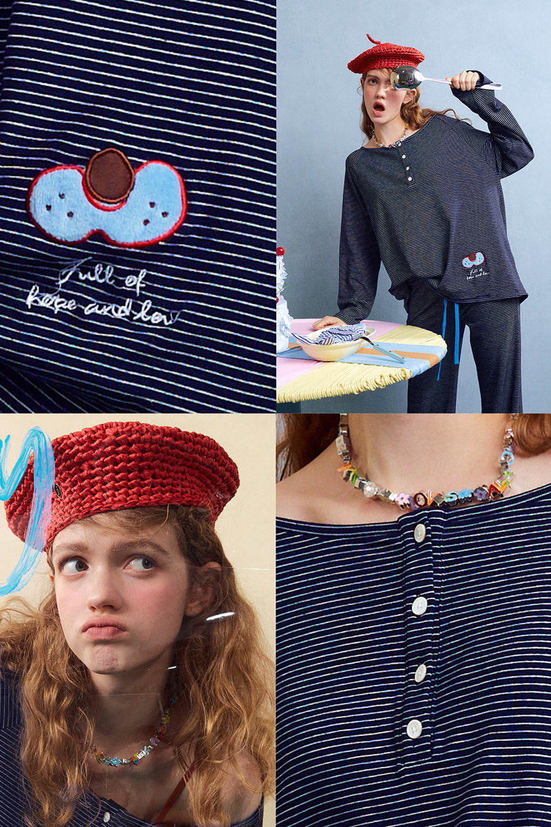 Midnight Jam Stripe Pajama