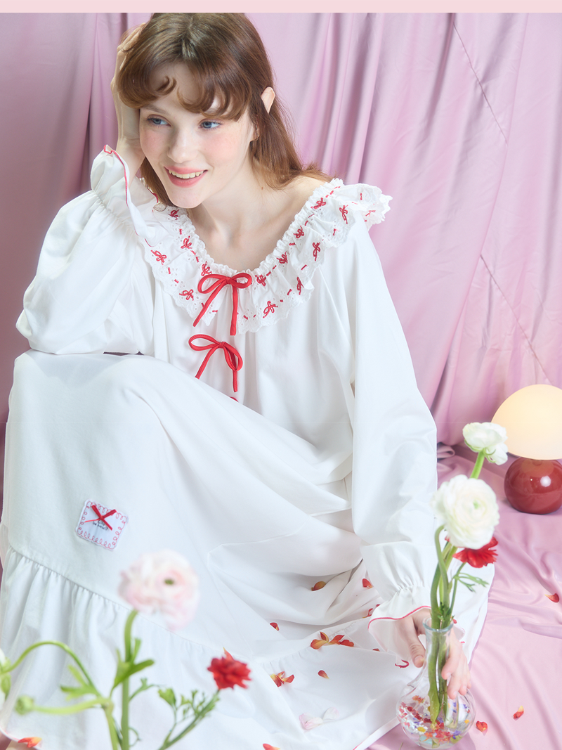Romantic Ribbon Nightgown
