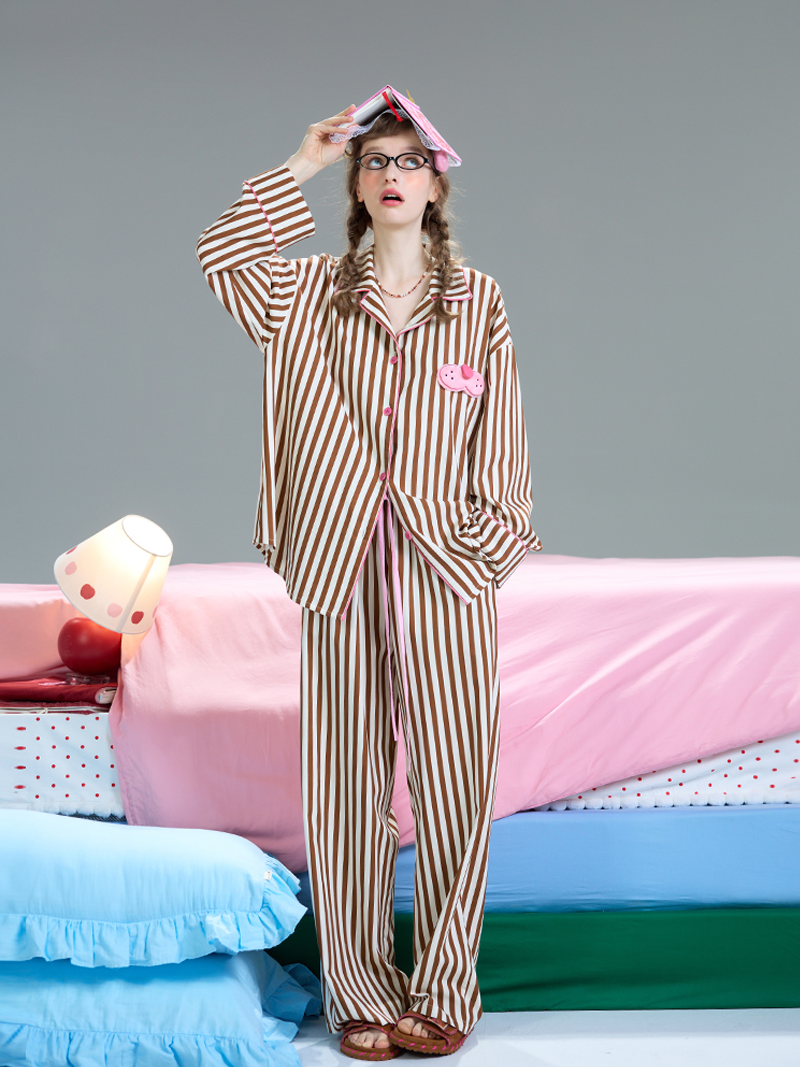 Choco Latte Stripe Pajama