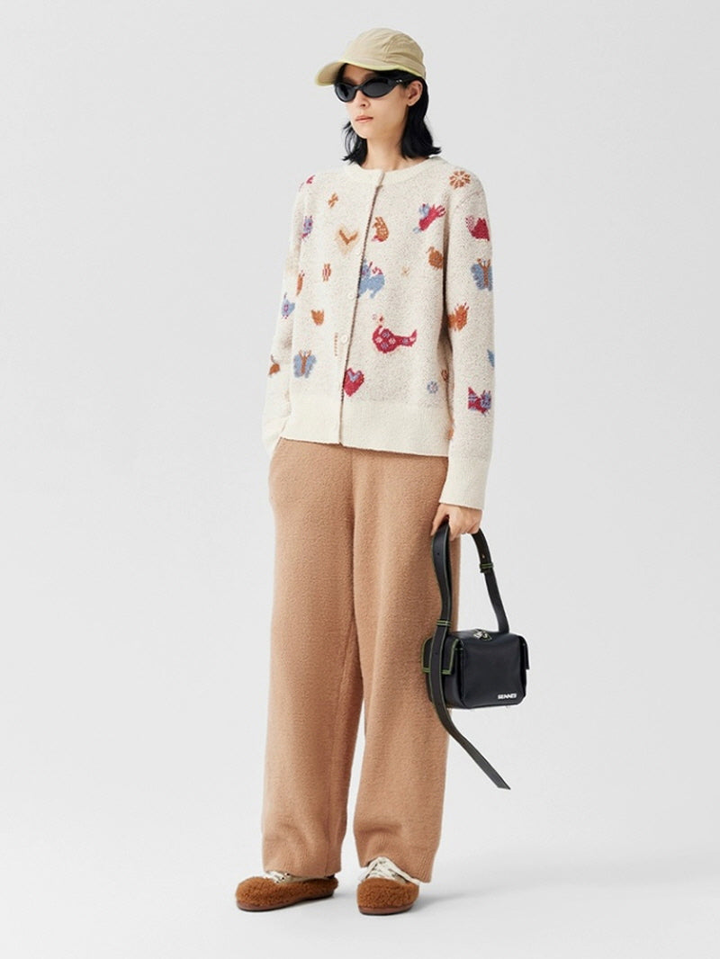 Brown Chestnut Animal Knit Pajama