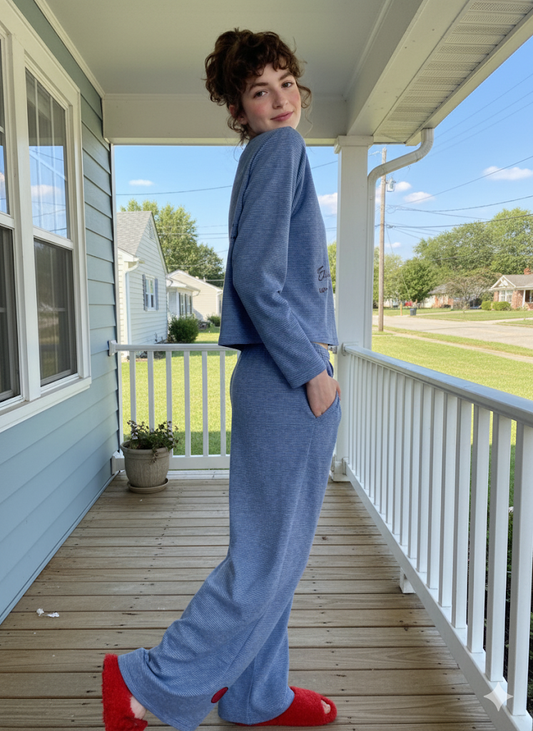 Blue Bow Charm Pajama
