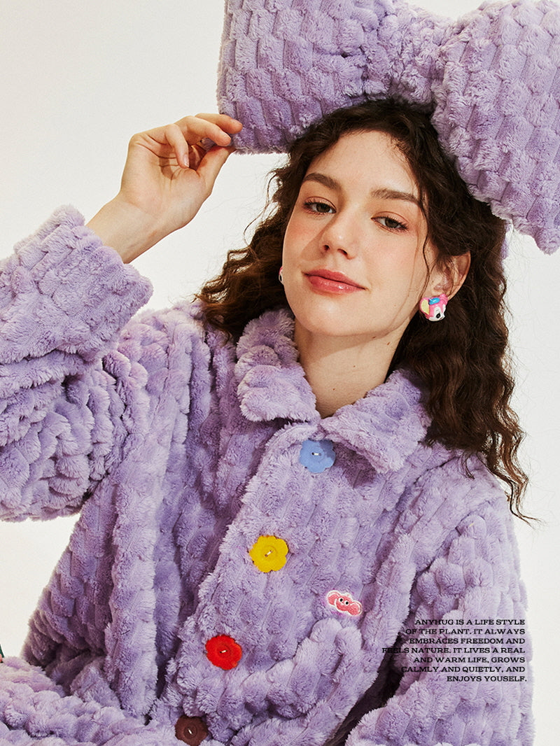 Lavender Ribbon Bubble Pajama