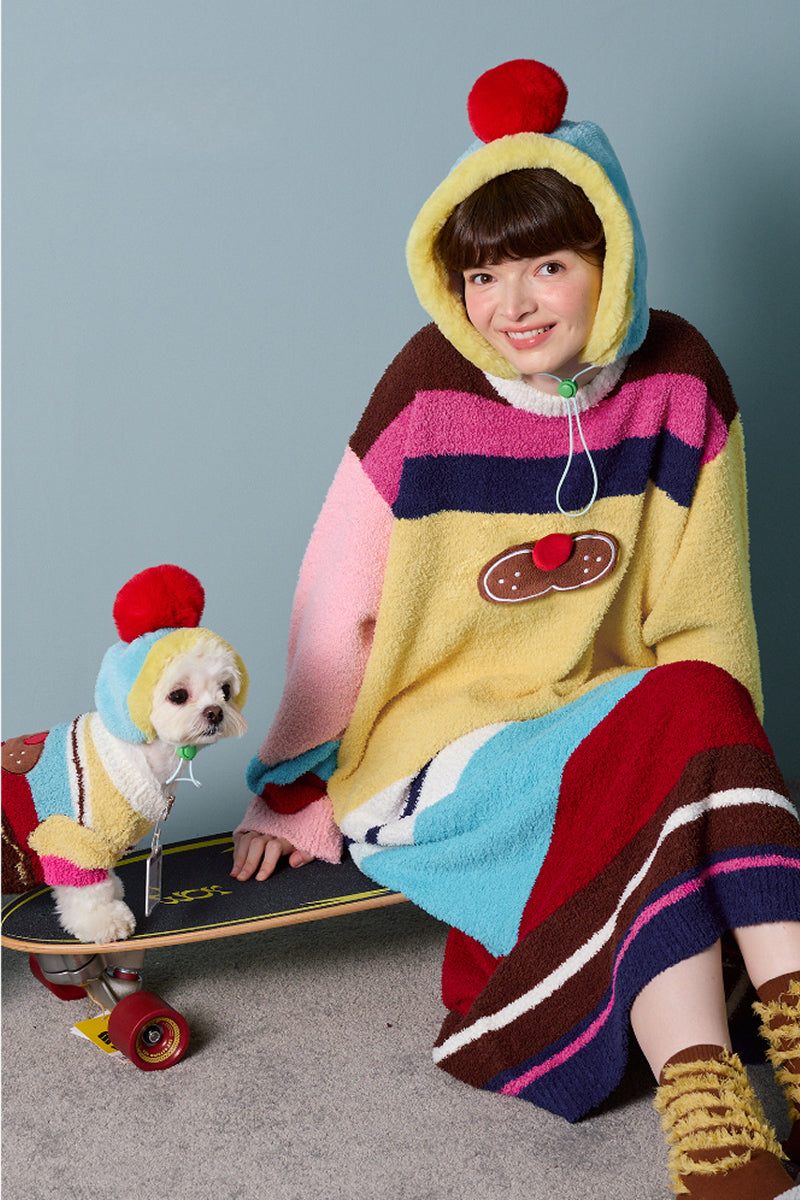 Rainbow Sundae Fuzzy Nightgown